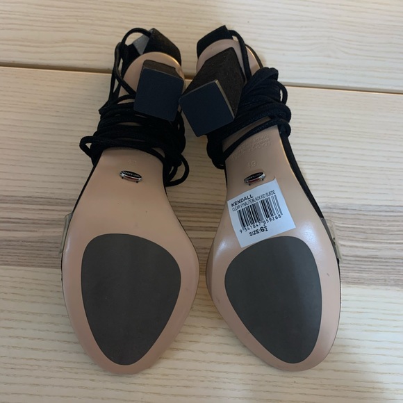 Tony Bianco Kendall Heel in Clear & Black - Picture 7 of 9